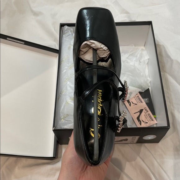 •CAPE ROBBIN• “Selina” Double Strap Mary Jane Heels - Black // NIB - Picture 8 of 16
